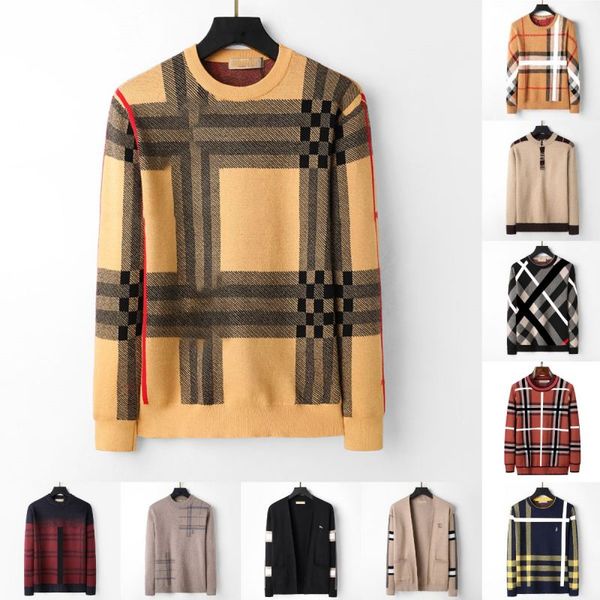 designer mens womens sweater black and white yellow coffee knit wool warm classic plaid stripe brand clothing fashion casual long sleeve lux, White;black
designer mens womens sweater black and white yellow coffee knit wool warm classic plaid stripe brand clothing fashion casual long sleeve lux, White;black