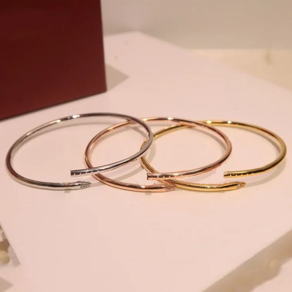 bracelet designer 3.0mm thin nail bracelet designer bracelet Fashion unisex cuff gold bangle luxury Classic bracelets jewelry Valentine's Day gift C brand jewellery
bracelet designer 3.0mm thin nail bracelet designer bracelet Fashion unisex cuff gold bangle luxury Classic bracelets jewelry Valentine's Day gift C brand jewellery