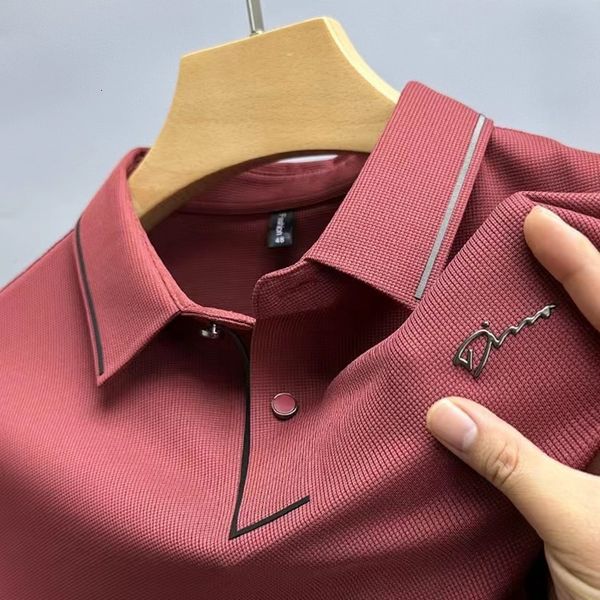 men's polos luxury highend ice silk seamless short sleeved tshirt men's fashion lapel summer business leisure brand embroidery pol, White;black
men's polos luxury highend ice silk seamless short sleeved tshirt men's fashion lapel summer business leisure brand embroidery pol, White;black