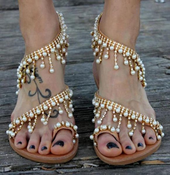 women sandals bohemia summer shoes woman string bead flat sandals for beach shoes female plus size flip flop chaussures femme8524765, Black
women sandals bohemia summer shoes woman string bead flat sandals for beach shoes female plus size flip flop chaussures femme8524765, Black