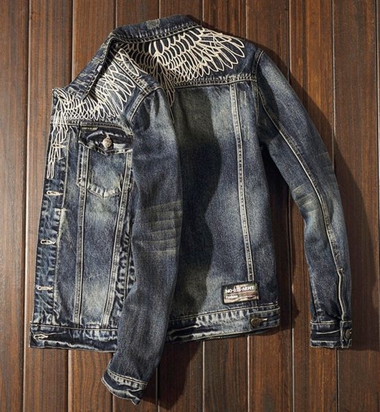 men's jackets spring cowboy coat male european and american street trim jacket fine feather embroidery leisure 230901, Black;brown
men's jackets spring cowboy coat male european and american street trim jacket fine feather embroidery leisure 230901, Black;brown