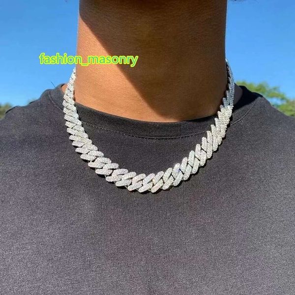 14mm iced cuban link prong chain necklace 14k white gold plated 2 row diamond cubic zirconia jewelry 16inch-24inch cuban chain, Silver
14mm iced cuban link prong chain necklace 14k white gold plated 2 row diamond cubic zirconia jewelry 16inch-24inch cuban chain, Silver