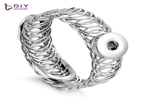 mesh snap jewelry bracelets for women fit snap button lsnb30311617358, Black 
mesh snap jewelry bracelets for women fit snap button lsnb30311617358, Black