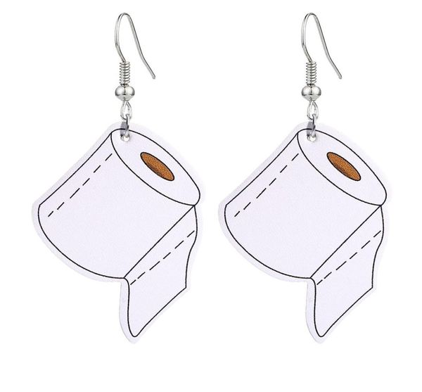 new toilet paper mask print pu leather earrings for women girls creative personality funny dangle earring pendant hook earring jew9442713, Silver
new toilet paper mask print pu leather earrings for women girls creative personality funny dangle earring pendant hook earring jew9442713, Silver