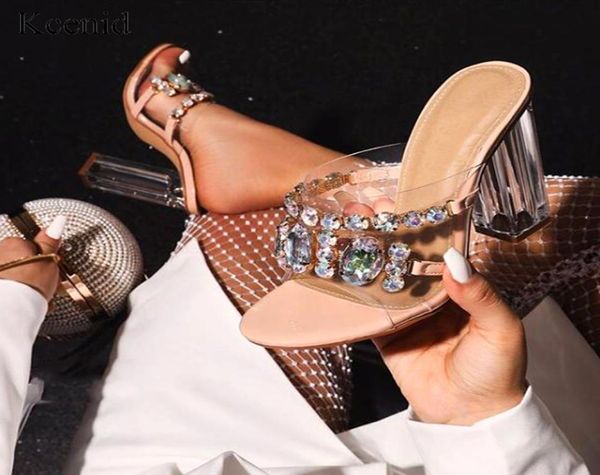 kcenid pvc transparent crystal shoes woman sandals summer fashion ladies clear heel slippers high heels party shoes size 421123106, Black
kcenid pvc transparent crystal shoes woman sandals summer fashion ladies clear heel slippers high heels party shoes size 421123106, Black