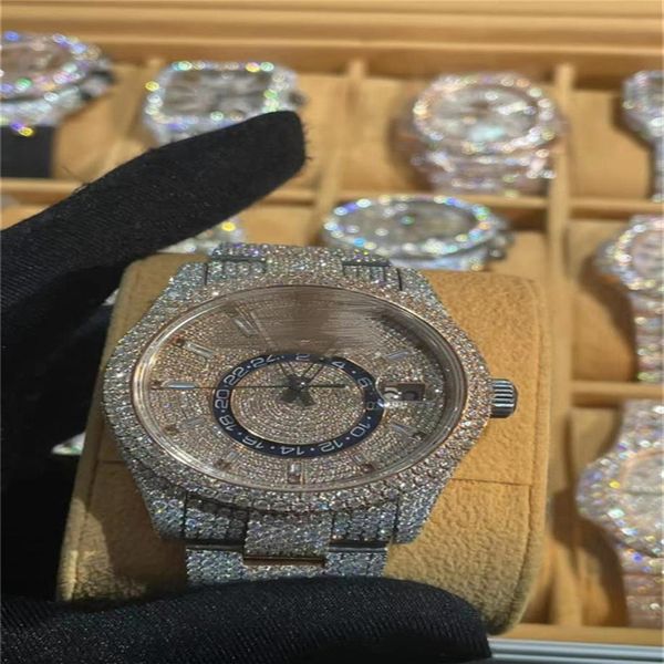 luxury mens watches moissanite mosang stone diamond watch movement watches for men montre de luxe wristwatch mechanical automa249r, Slivery;brown
luxury mens watches moissanite mosang stone diamond watch movement watches for men montre de luxe wristwatch mechanical automa249r, Slivery;brown