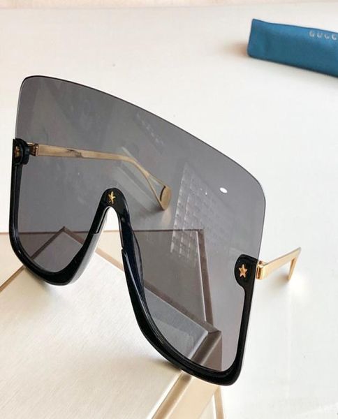 new fashion designer sunglasses 0540 connected lens big size half frame with small star avantgarde popular goggle 0547101178, White;black
new fashion designer sunglasses 0540 connected lens big size half frame with small star avantgarde popular goggle 0547101178, White;black