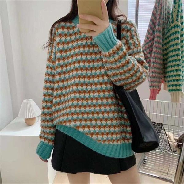 autumn and winter sweaters womens sweet wind coat thick sweater retro japanese lazy casual top, White;black
autumn and winter sweaters womens sweet wind coat thick sweater retro japanese lazy casual top, White;black