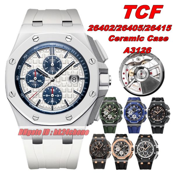 tc factory watches tcf 26402 44mm ceramic case cal.3126 / eta7750 automatic chronograph mens watch white dial rubber strap gents wristwatche, Slivery;brown
tc factory watches tcf 26402 44mm ceramic case cal.3126 / eta7750 automatic chronograph mens watch white dial rubber strap gents wristwatche, Slivery;brown
