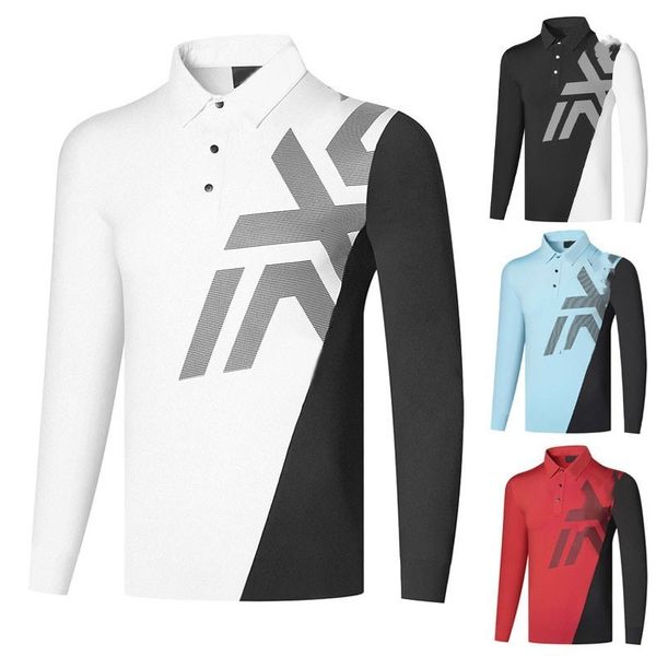 men's polos golf clothing men's sports and leisure golf wear outdoor breathable anti-pilling polyester quick dry long-sleeved t-sh, White;black
men's polos golf clothing men's sports and leisure golf wear outdoor breathable anti-pilling polyester quick dry long-sleeved t-sh, White;black