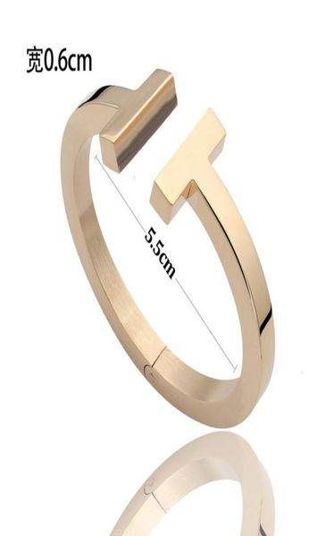 fashion women stainless opening cuffs bangle thick wide band double t bangles bracelet men jewelry silver rose gold black pulsera 6004302
fashion women stainless opening cuffs bangle thick wide band double t bangles bracelet men jewelry silver rose gold black pulsera 6004302