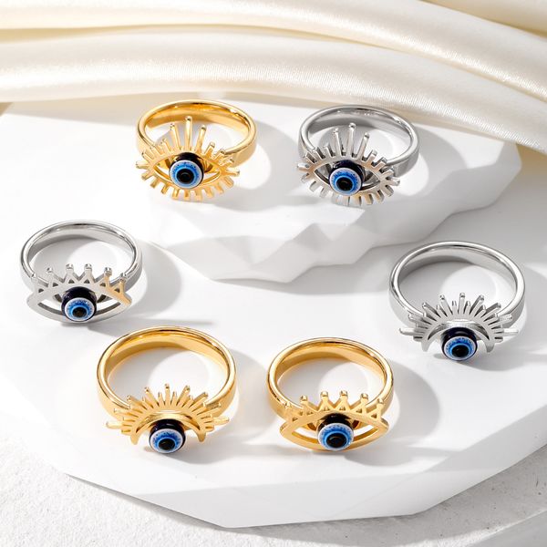 vintage blue evil eye finger ring for women gift jewelry hollow crown turkish lucky eye adjustable party accessories size 17 18 19 20, Golden;silver
vintage blue evil eye finger ring for women gift jewelry hollow crown turkish lucky eye adjustable party accessories size 17 18 19 20, Golden;silver