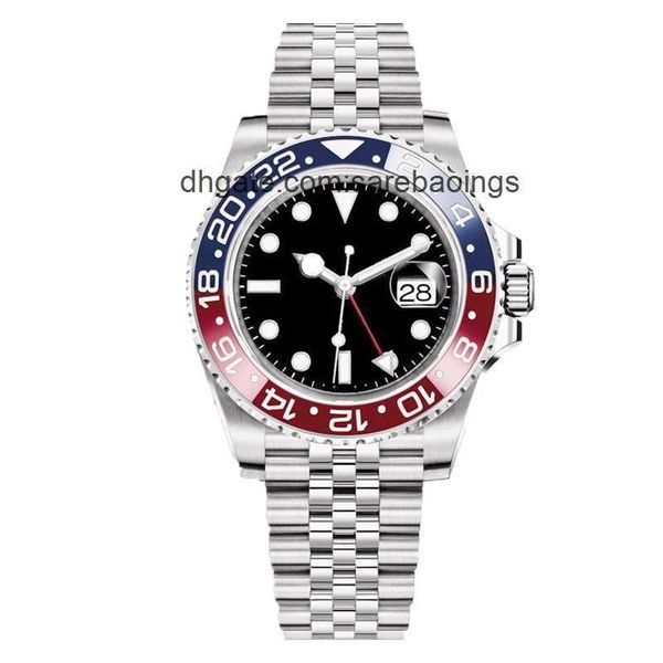 luxury watch mens pepsi gmt watches automatic mechanical watch stainless steel band folding buckle sports casual sapphire glass wristwatch w, Slivery;golden
luxury watch mens pepsi gmt watches automatic mechanical watch stainless steel band folding buckle sports casual sapphire glass wristwatch w, Slivery;golden