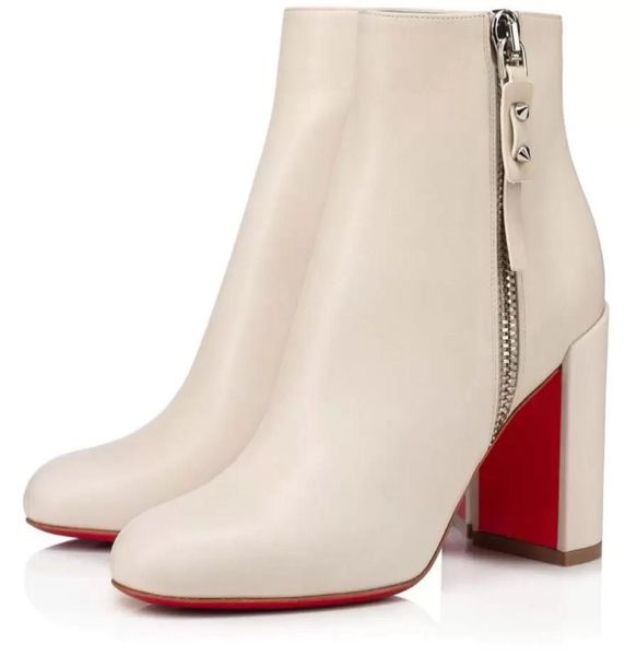 luxury designer ziptotal sleek ankle boot women round toe ladies bottes chunky heels s boots red-sole fashion booties black brown2727738
luxury designer ziptotal sleek ankle boot women round toe ladies bottes chunky heels s boots red-sole fashion booties black brown2727738