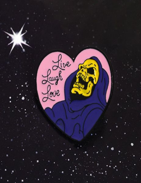 live laugh love brooch skeletor halloween gothic dark heart shape skull skeleton death godfather enamel badge brooches lapel pins 3995819, Gray
live laugh love brooch skeletor halloween gothic dark heart shape skull skeleton death godfather enamel badge brooches lapel pins 3995819, Gray