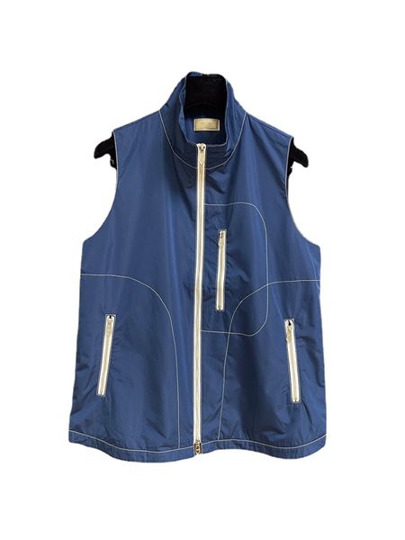 men's sleeveless jacket vest casual slim small standing collar zipper vest coat men's new style, Black;white
men's sleeveless jacket vest casual slim small standing collar zipper vest coat men's new style, Black;white
