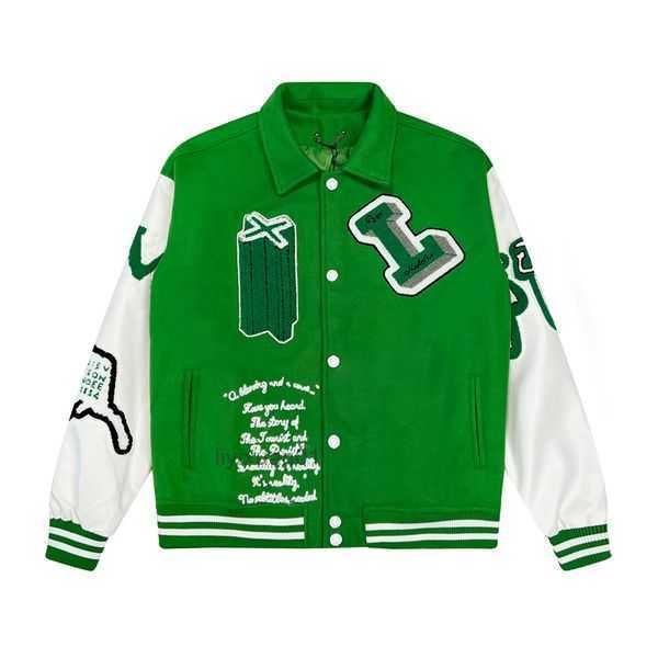 varsitys clothing mens luxurys designer jackets single breasted keep warm couple women's college sportswear green colorcasual streetwea, Black
varsitys clothing mens luxurys designer jackets single breasted keep warm couple women's college sportswear green colorcasual streetwea, Black