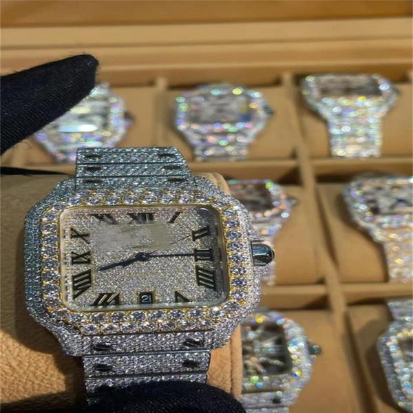 luxury mens watches moissanite mosang stone diamond watch movement watches for men montre de luxe wristwatch mechanical automa234k, Slivery;brown
luxury mens watches moissanite mosang stone diamond watch movement watches for men montre de luxe wristwatch mechanical automa234k, Slivery;brown