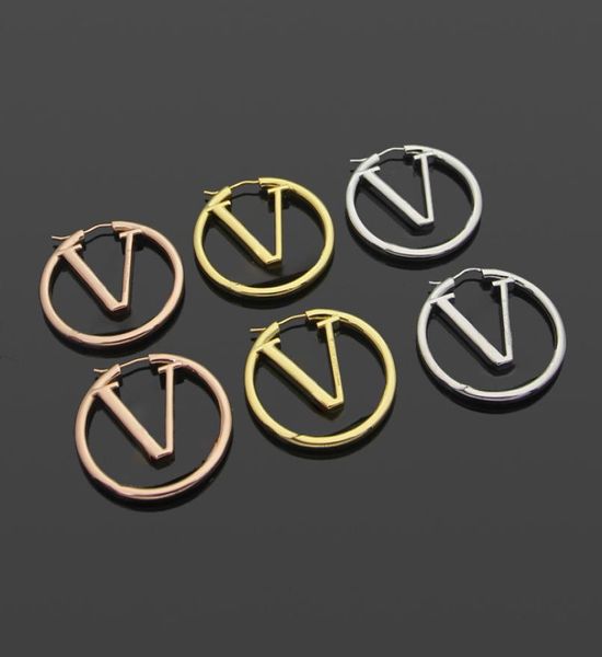 women designer studs v letter large copper ring gold silver rose color earrings trendy jewelry6335759, Golden;silver
women designer studs v letter large copper ring gold silver rose color earrings trendy jewelry6335759, Golden;silver