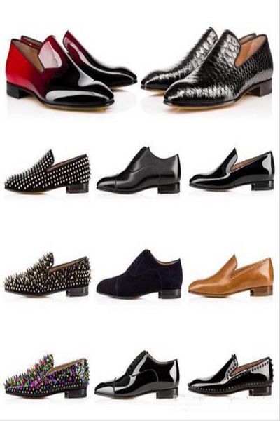 luxury mens designer dress shoes s casual shoes matt patent leather round toes slip-on spikes flat business sneakers eu size 35-463318015, Black
luxury mens designer dress shoes s casual shoes matt patent leather round toes slip-on spikes flat business sneakers eu size 35-463318015, Black