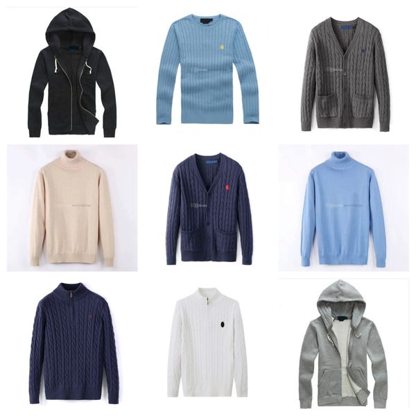 designer mens sweaters mens sweater polo half zipper ralph laurens hoodie long sleeve knitted horse twist high collar men woman hoodie cotto, White;black
designer mens sweaters mens sweater polo half zipper ralph laurens hoodie long sleeve knitted horse twist high collar men woman hoodie cotto, White;black