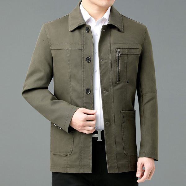 men's jackets fashion men middleaged and elderly handsome trend loose casual business jacket lapel dad coat winter 230901, Black;brown
men's jackets fashion men middleaged and elderly handsome trend loose casual business jacket lapel dad coat winter 230901, Black;brown