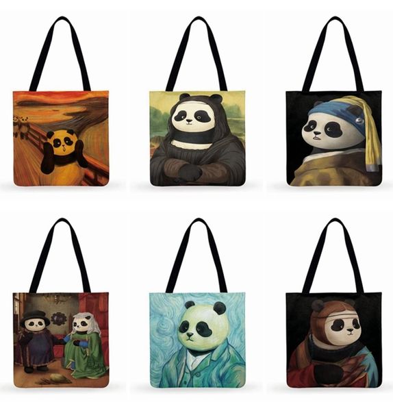 funny panda painting printed casual tote ladies shoulder foldable shopping bag fashion beach bags women handbags5618502
funny panda painting printed casual tote ladies shoulder foldable shopping bag fashion beach bags women handbags5618502