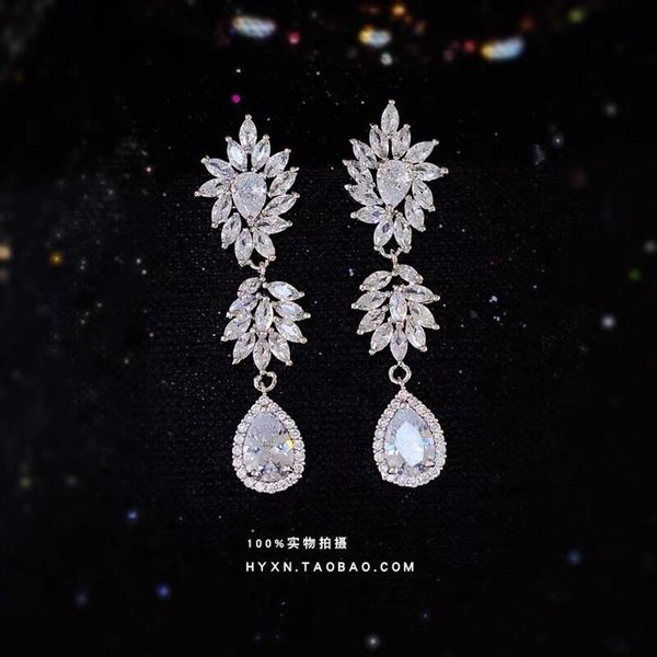 jewelry earrings silver long crystal fashion cubic zirconia woman jewelry party evening accessories water zy2625, White
jewelry earrings silver long crystal fashion cubic zirconia woman jewelry party evening accessories water zy2625, White