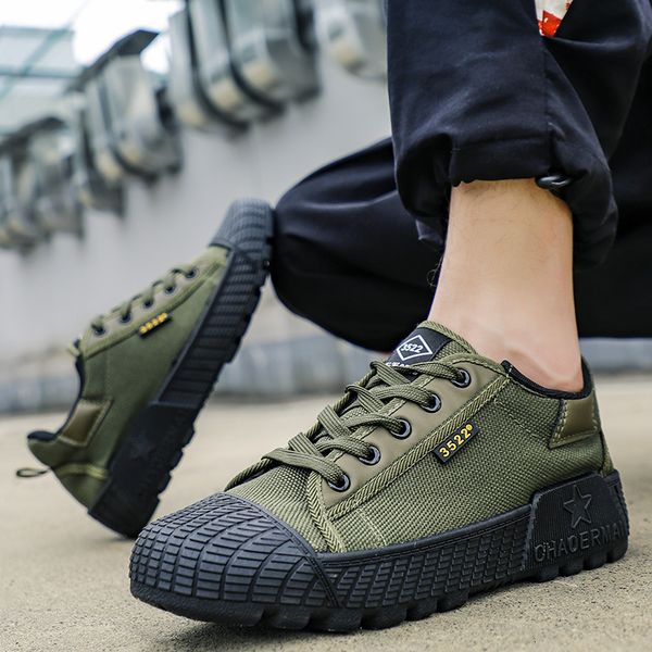 Lace-up Dress Sport Men Canvas Wear-resistant Walking Climbing Work Tactical Sneakers Mens Casual Shoes 230901 GAI 632 S, Army green
Lace-up Dress Sport Men Canvas Wear-resistant Walking Climbing Work Tactical Sneakers Mens Casual Shoes 230901 GAI 632 S, Army green
