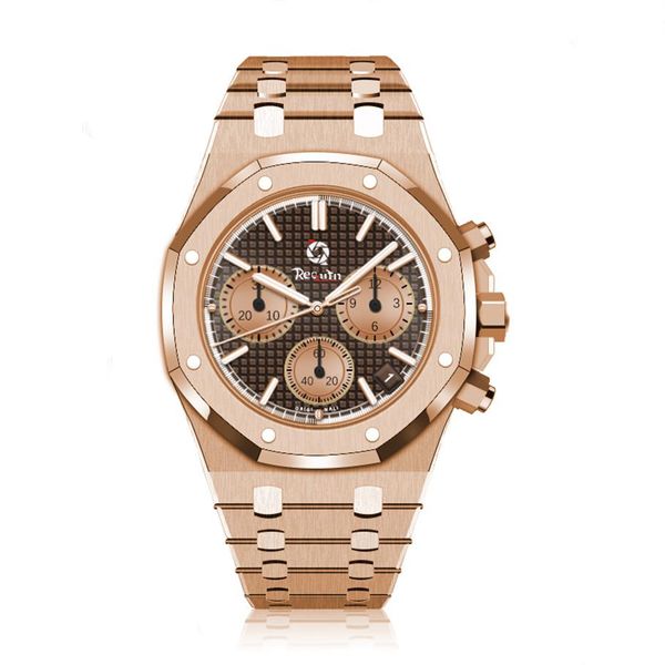 men's automatic mechanical watch requin oo15202 gold stainless steel case royal brown six hands multifunction calendar dial f294p, Slivery;brown
men's automatic mechanical watch requin oo15202 gold stainless steel case royal brown six hands multifunction calendar dial f294p, Slivery;brown