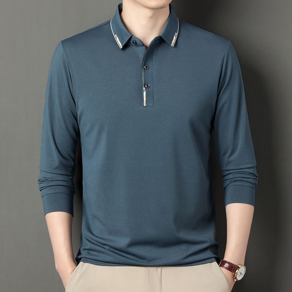 men's polos 2023 high end spring and autumn polo shirt long sleeve loose fitting fashion casual business 230901, White;black
men's polos 2023 high end spring and autumn polo shirt long sleeve loose fitting fashion casual business 230901, White;black