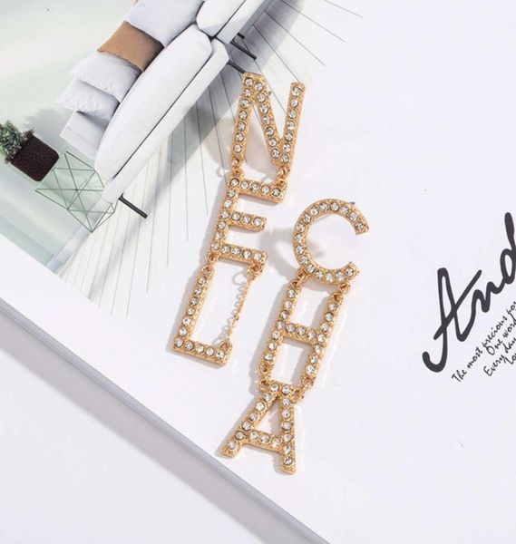 cj luxury cha 18k gold plated geometric letter rhintone stud earrings6597970, Golden;silver
cj luxury cha 18k gold plated geometric letter rhintone stud earrings6597970, Golden;silver