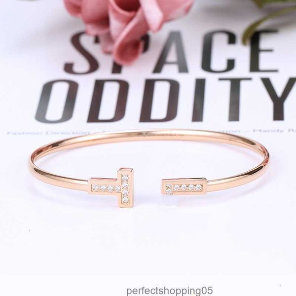 classic steel bangle open bracelet women man double t pattern luxurious designer gift home gold silver diamonds non fading jewelry, Black
classic steel bangle open bracelet women man double t pattern luxurious designer gift home gold silver diamonds non fading jewelry, Black