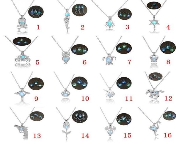 16 designs luxury glow in the dark stone necklace open 3 colors luminous pearl cage pendant necklaces for ladies fashion jewelry k1757477, Silver
16 designs luxury glow in the dark stone necklace open 3 colors luminous pearl cage pendant necklaces for ladies fashion jewelry k1757477, Silver