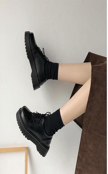 spring autumn women oxford shoes flat on platform casual shoes black lace up leather sewing round toe zapatos mujer2629896
spring autumn women oxford shoes flat on platform casual shoes black lace up leather sewing round toe zapatos mujer2629896