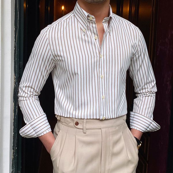 men's casual shirts casual stripe shirt retro shirt dress camisa masculina social italian spring british style men long sleeve striped, White;black
men's casual shirts casual stripe shirt retro shirt dress camisa masculina social italian spring british style men long sleeve striped, White;black