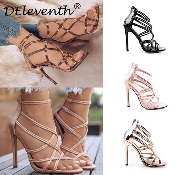 european americanstyle designer shoes fish mouth hollow cross strappy sandals fashion high heel ladies sandals2545352, Black
european americanstyle designer shoes fish mouth hollow cross strappy sandals fashion high heel ladies sandals2545352, Black