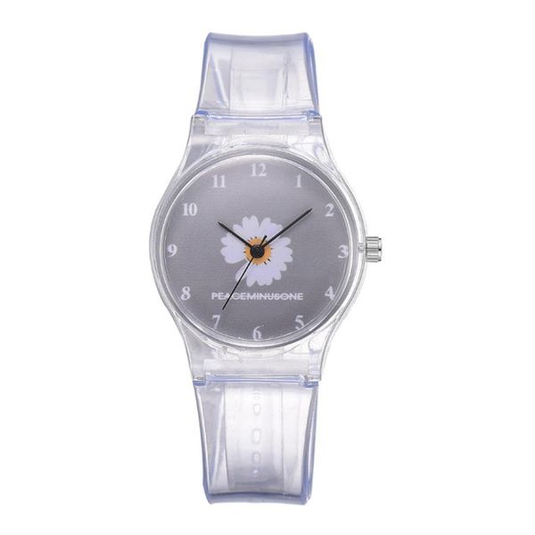 small daisy jelly watch students girls cute cartoon chrysanthemum silicone watches transparent band grey dial wristwatches320i, Slivery;brown
small daisy jelly watch students girls cute cartoon chrysanthemum silicone watches transparent band grey dial wristwatches320i, Slivery;brown