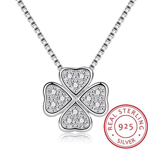 chains real 925 sterling silver jewelry love clover necklaces & pendants rhinestones fashion choker maxi necklace women collar284q
chains real 925 sterling silver jewelry love clover necklaces & pendants rhinestones fashion choker maxi necklace women collar284q