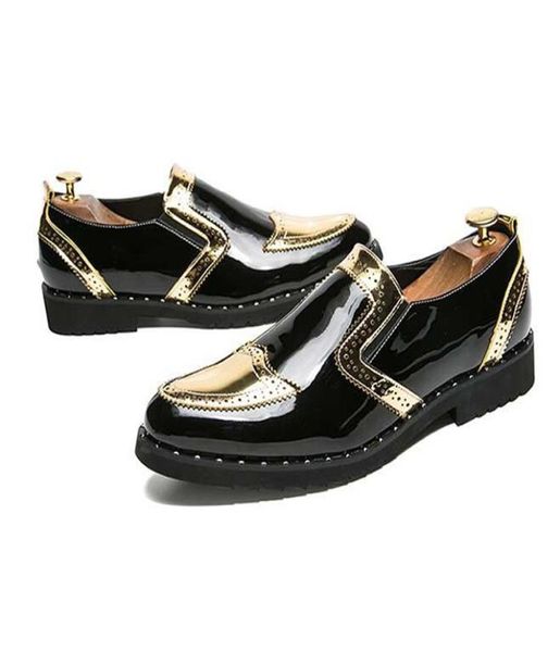big size 3848 brand men dress shoes moccasin glitter men formal shoes italian patent leather luxury fashion groom wedding oxford 5230276, Black
big size 3848 brand men dress shoes moccasin glitter men formal shoes italian patent leather luxury fashion groom wedding oxford 5230276, Black