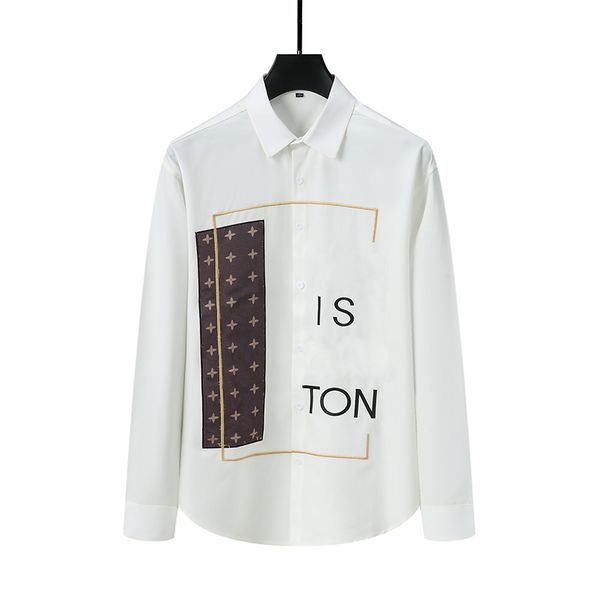 mens casual shirts luxury designer fashion printed classic logo clothing for man outdoor streetwear autumn long sleeve men shirt tees, White;black
mens casual shirts luxury designer fashion printed classic logo clothing for man outdoor streetwear autumn long sleeve men shirt tees, White;black