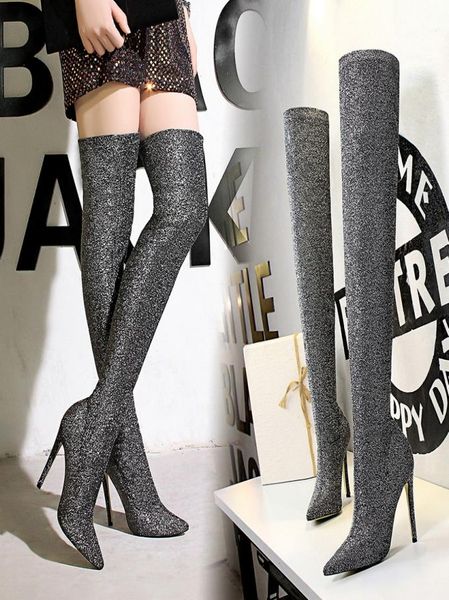 women high heel long boots autumn fashion shoes pointed toe winter over the knee woman boot5836344, Black
women high heel long boots autumn fashion shoes pointed toe winter over the knee woman boot5836344, Black