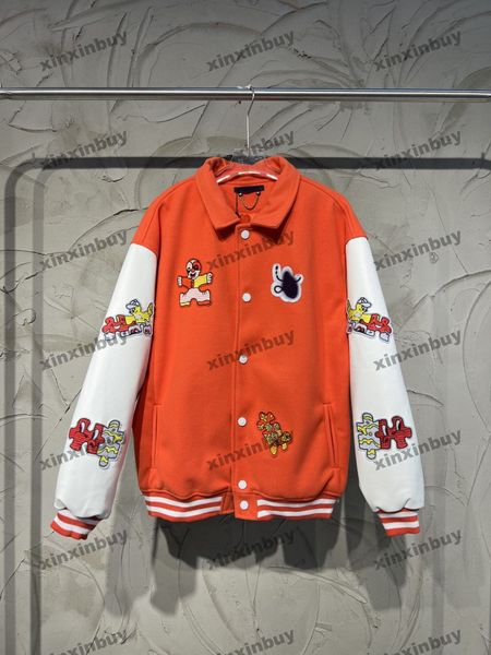 xinxinbuy men designer coat jacket graffiti towel embroidery long sleeve women black khaki blue s-xl, Black;brown
xinxinbuy men designer coat jacket graffiti towel embroidery long sleeve women black khaki blue s-xl, Black;brown