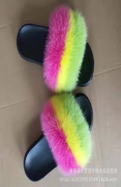 2020 netred fashion all kinds of fox hair slippers women wear cool slippers outside summer real fur grass hair word mop beach2029334, Black
2020 netred fashion all kinds of fox hair slippers women wear cool slippers outside summer real fur grass hair word mop beach2029334, Black