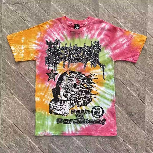 new arrival skull head tie dye clothing hellstar studios t shirt casual lightweight vintage crew neck popular short sleeve, White;black
new arrival skull head tie dye clothing hellstar studios t shirt casual lightweight vintage crew neck popular short sleeve, White;black