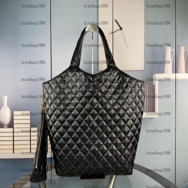 large size black diamond lattice shopping bag care tote big gold cowhide leather women totes handbags never single shoulder bags324y
large size black diamond lattice shopping bag care tote big gold cowhide leather women totes handbags never single shoulder bags324y