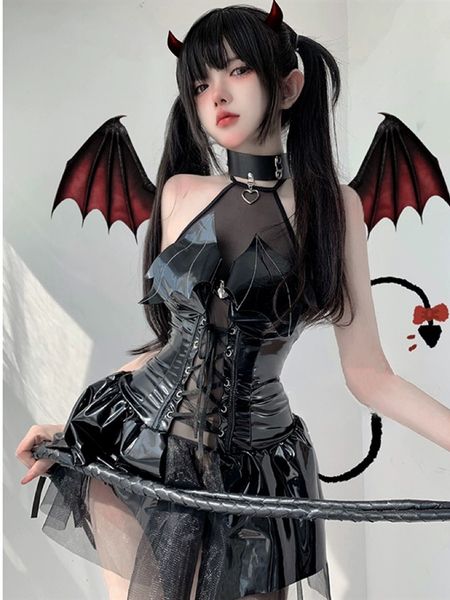 theme costume dark witch hollow sleeveless christmas costumes demon game dress bandage lingerie uniform halloween costumes for women 230901, Black;red
theme costume dark witch hollow sleeveless christmas costumes demon game dress bandage lingerie uniform halloween costumes for women 230901, Black;red