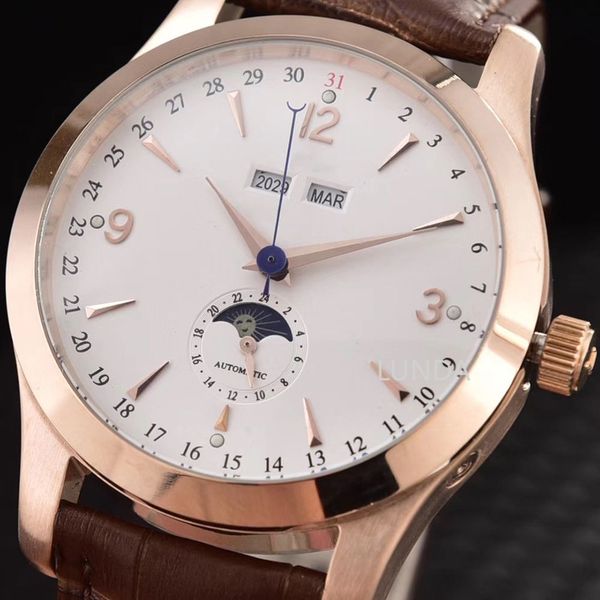 new men automatic mechanical stainless steel black leather sapphire glass back see through master control watch, Slivery;brown
new men automatic mechanical stainless steel black leather sapphire glass back see through master control watch, Slivery;brown