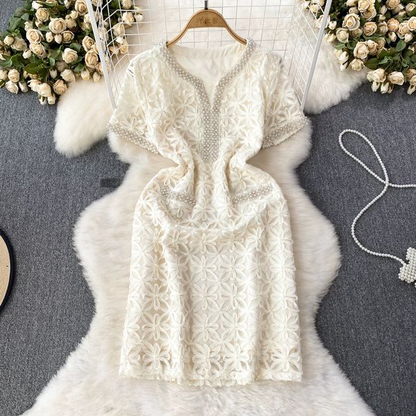 light luxury french vintage dress heavy duty diamond studded beaded elegant hook flower 3d lace slim fit short skirt, Black;gray
light luxury french vintage dress heavy duty diamond studded beaded elegant hook flower 3d lace slim fit short skirt, Black;gray