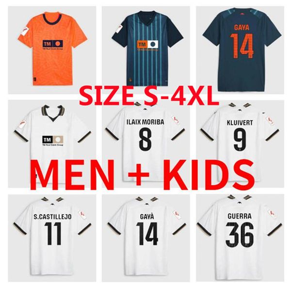 23 24 valencias cf soccer jerseys cavani guedes gameiro camisetas de futbol rodrigo gaya m.gomez men kids kit football shirts 2023 rivero c., Black;yellow